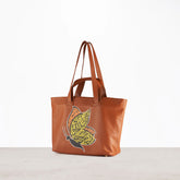 butterfly tote bag - brown - XSESWARY