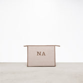 Canvas Pouch Beige embroidery for multi size - XSESWARY