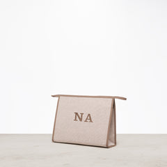 Canvas Pouch Beige embroidery for multi size - XSESWARY