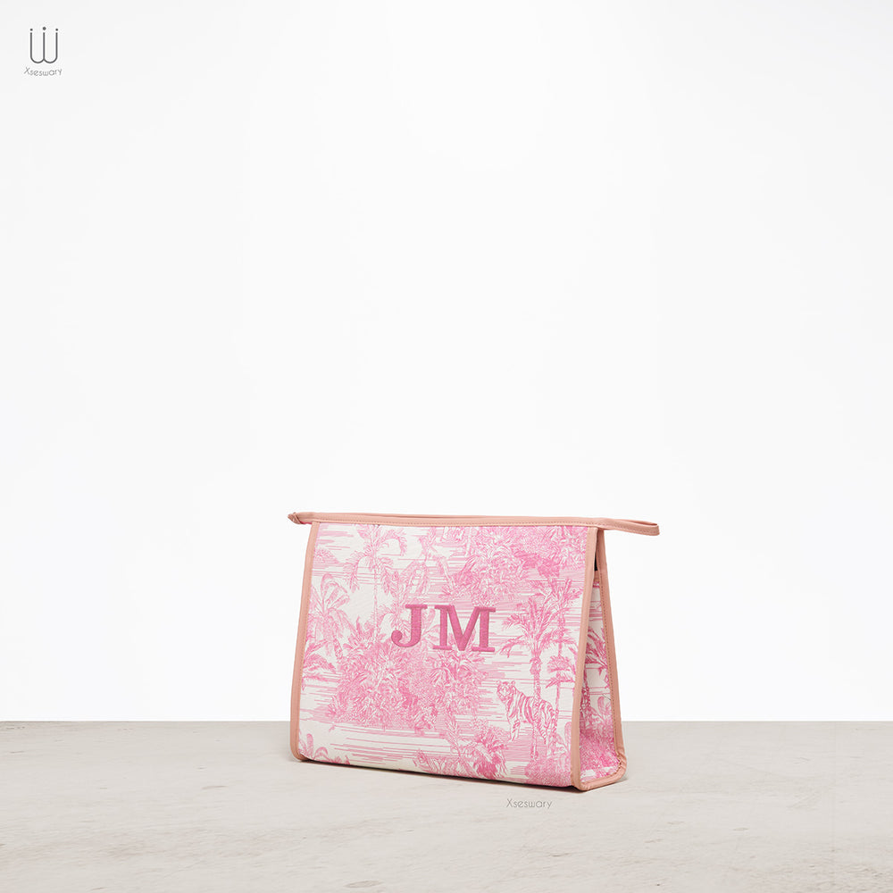 Safari embroidery pouch Large - Multi Color - XSESWARY