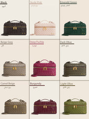 Lianaa – Woven Genuine-Leather Bag, Practical Size with Hand-Painted Initials - XSESWARY