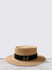 The Riviera Initials Straw Hat