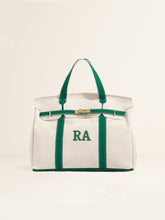 Kally Personalized Canvas Tote Bag – Custom Initials Embroidered