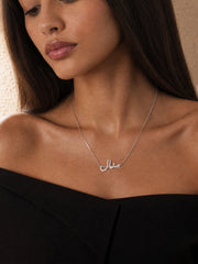 Personalized Arabic Name Necklace – Riqa Script