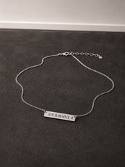 The Roman Date Birthstone Necklace