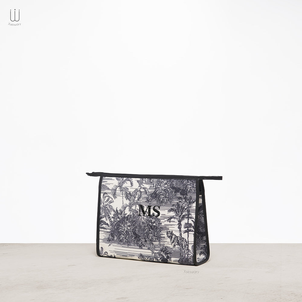 Safari embroidery pouch Large - Multi Color - XSESWARY