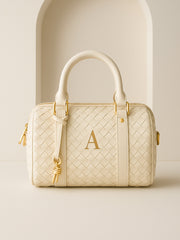 Via” Personalized Woven Leather Bag - XSESWARY
