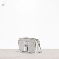 Mini Canvas Bag with initial custom printed multi color - XSESWARY