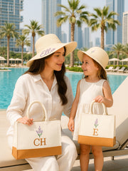 Kids Hat + Bag Birth Flower Set