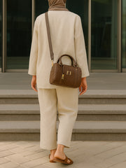 Via” Personalized Woven Leather Bag - XSESWARY