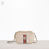 Mini Canvas Bag with initial custom printed multi color - XSESWARY