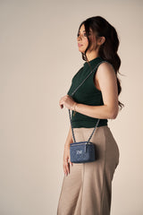 Denim mini crossbody
