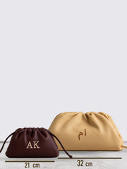 Cloud Pouch with initials