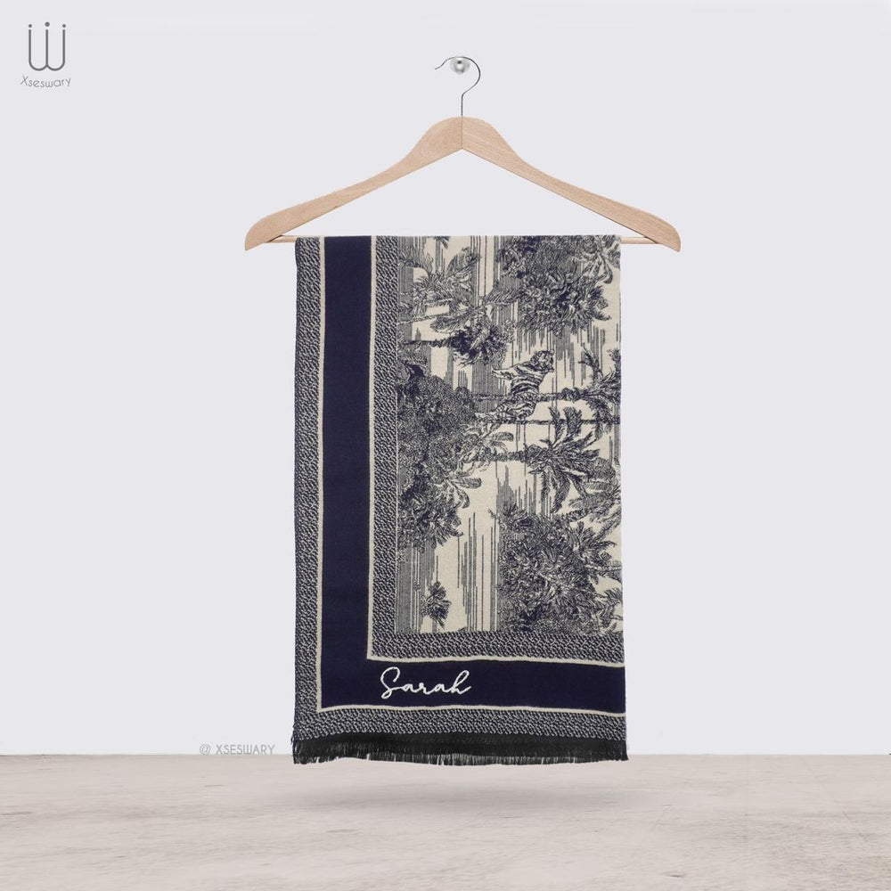 Safari Scarf Navy Blue - XSESWARY
