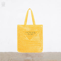 Embroidery Handmade Jote Bag Yellow - XSESWARY