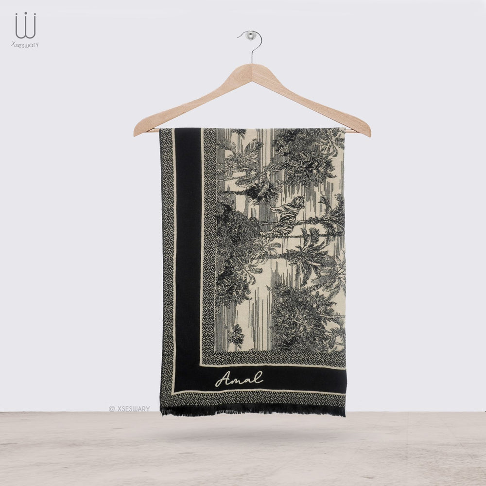 Safari Scarf Black - XSESWARY