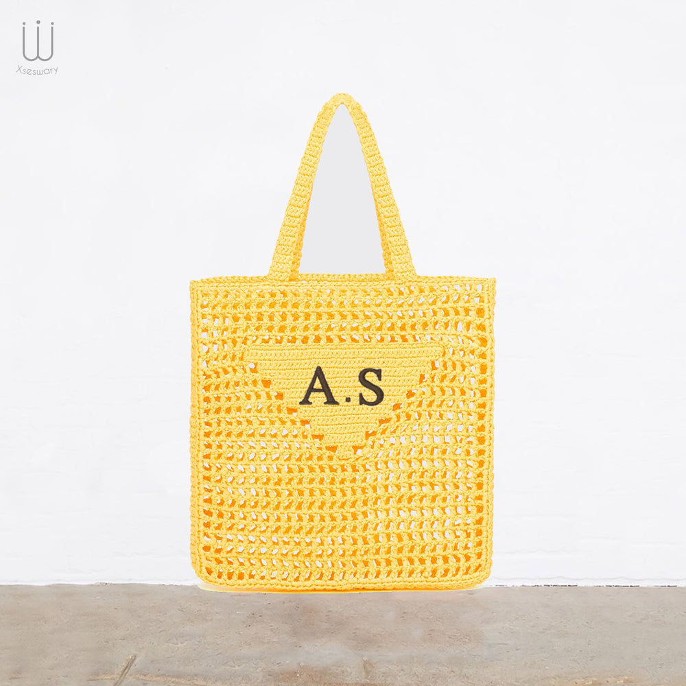 Embroidery Handmade Jote Bag Yellow - XSESWARY