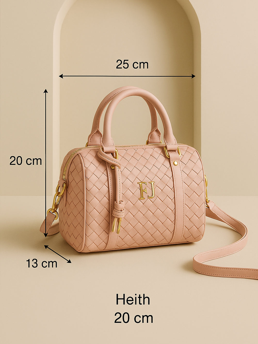 Via” Personalized Woven Leather Bag - XSESWARY