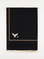 Midnight Shawl with Gold-Tone Accents