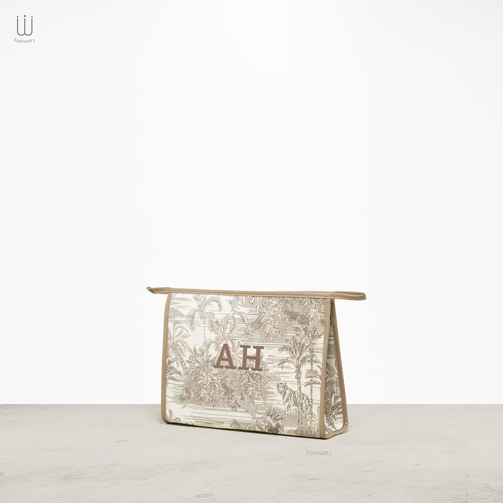 Safari embroidery pouch Large - Multi Color - XSESWARY