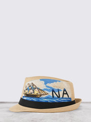 Hand-Painted Riviera Fedora