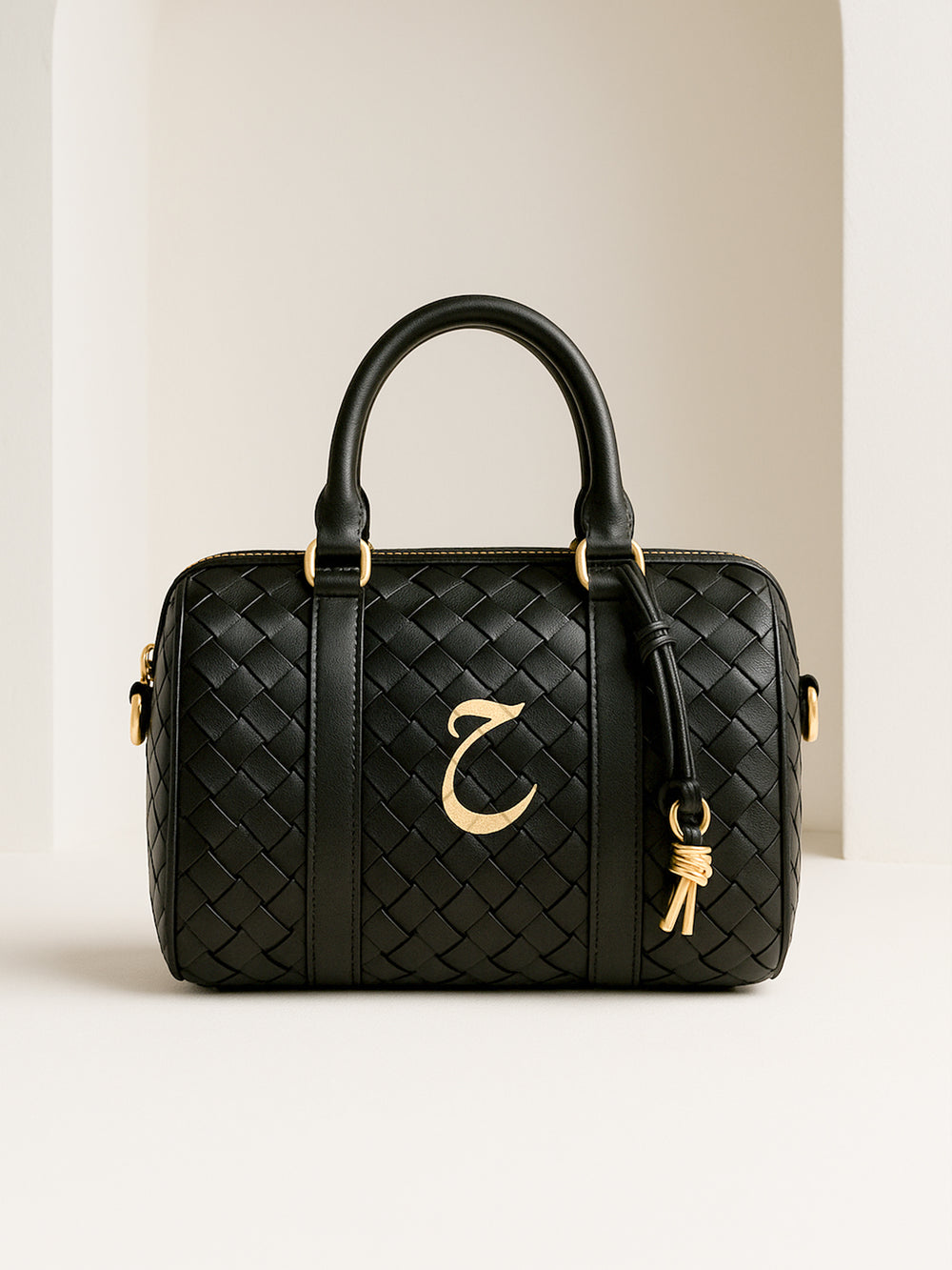 Via” Personalized Woven Leather Bag - XSESWARY