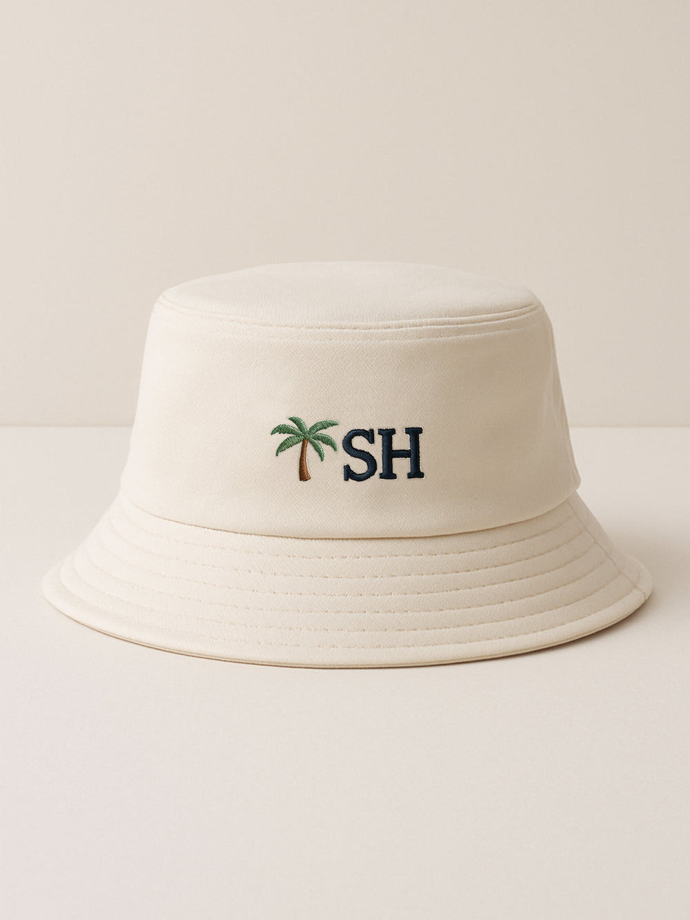 Custom Summer Bucket Hat with Embroidered Initials & Icon - XSESWARY