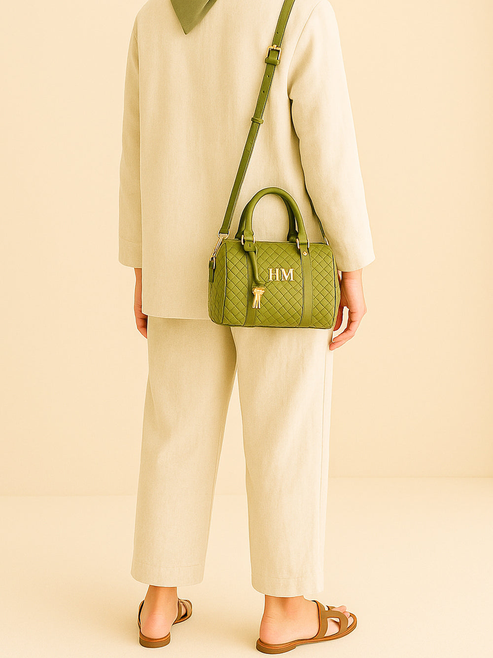 Via” Personalized Woven Leather Bag - XSESWARY