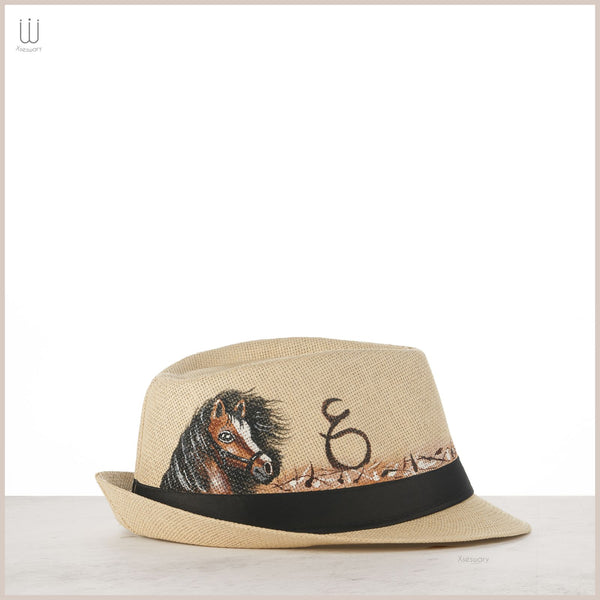 Customize hat with horse design