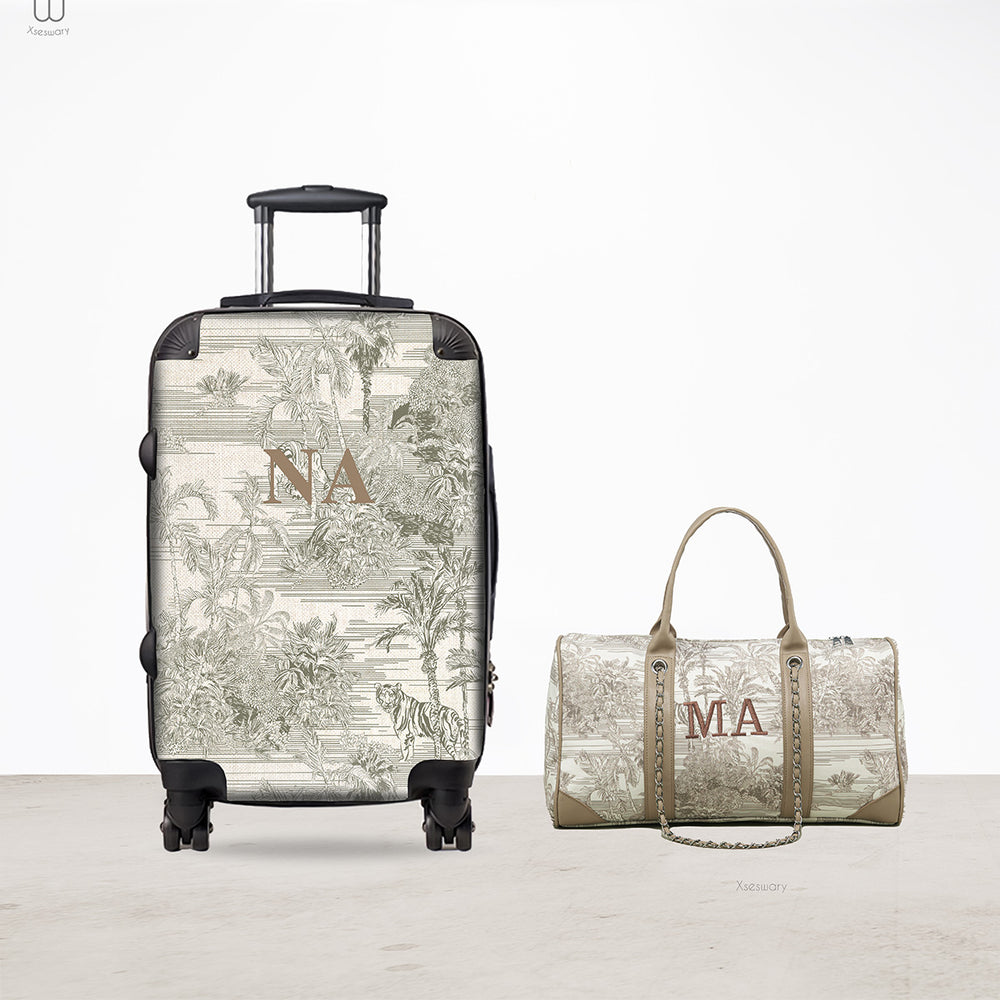 Safari Travel Laguge With GYM Bag - Multi Color - XSESWARY