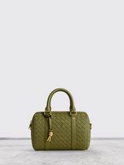 Via” Personalized Woven Leather Bag