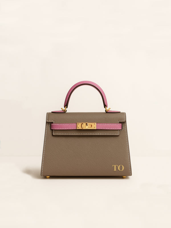 Velina Mini Bag | Luxury Design with Custom Golden Initials