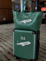 PERSONALIZED AIRLINE LUXURY TRAVEL SET