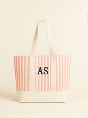 Striped monogram tote - XSESWARY
