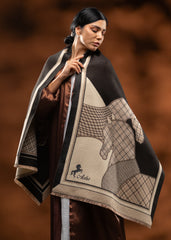 Initial Emblem Luxe Shawl