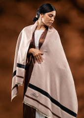 Beige hHorizontal Stripes Scarf