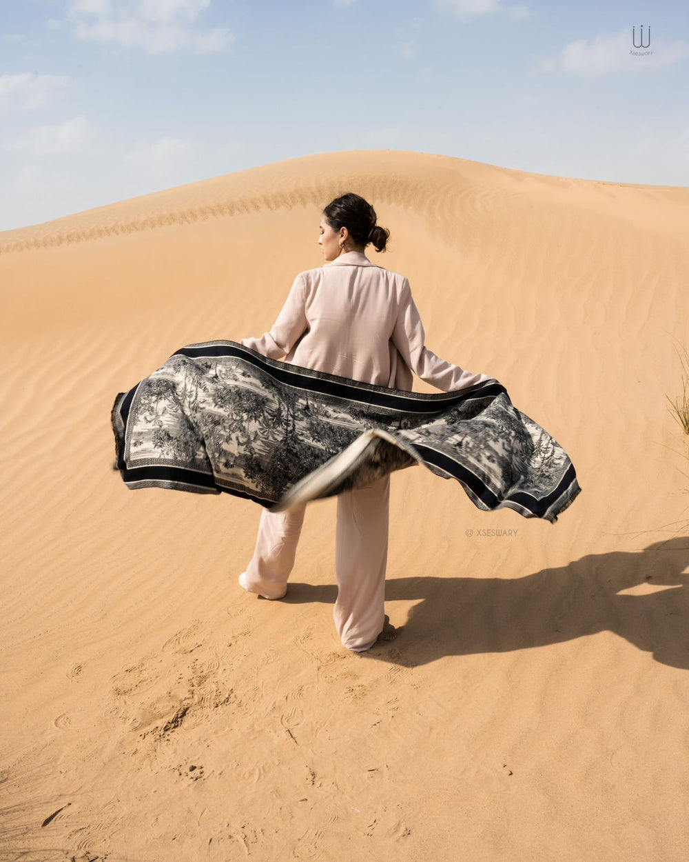 Safari Scarf Black - XSESWARY