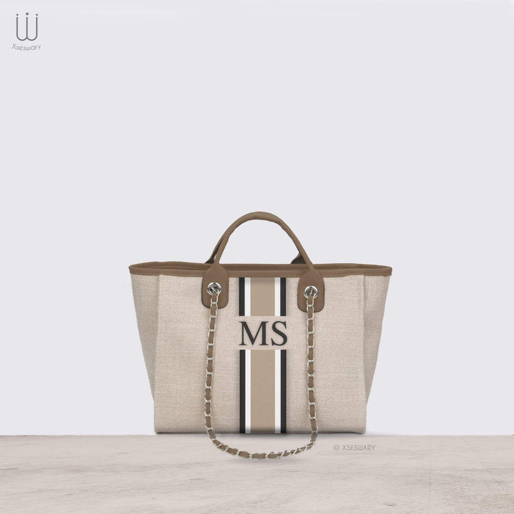 Canvas BC Tote Bag Beige - XSESWARY