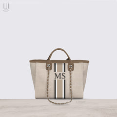 Canvas BC Tote Bag Beige - XSESWARY