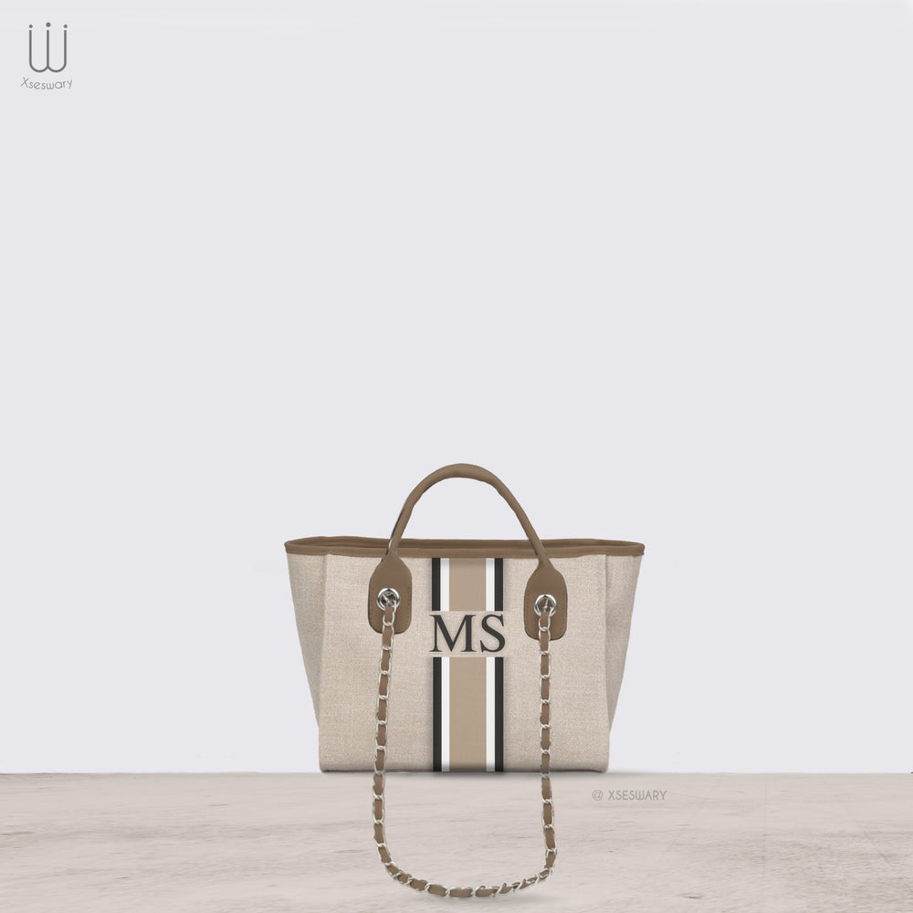 Canvas BC Tote Bag Beige - XSESWARY