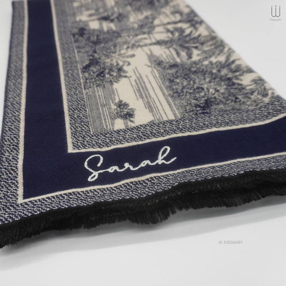 Safari Scarf Navy Blue - XSESWARY