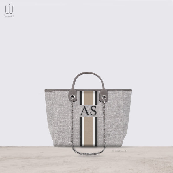 Canvas BC Tote Bag Gray