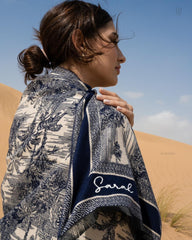 Safari Scarf Navy Blue - XSESWARY