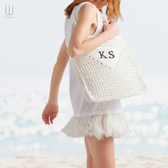 Embroidery Handmade Jote Bag White - XSESWARY