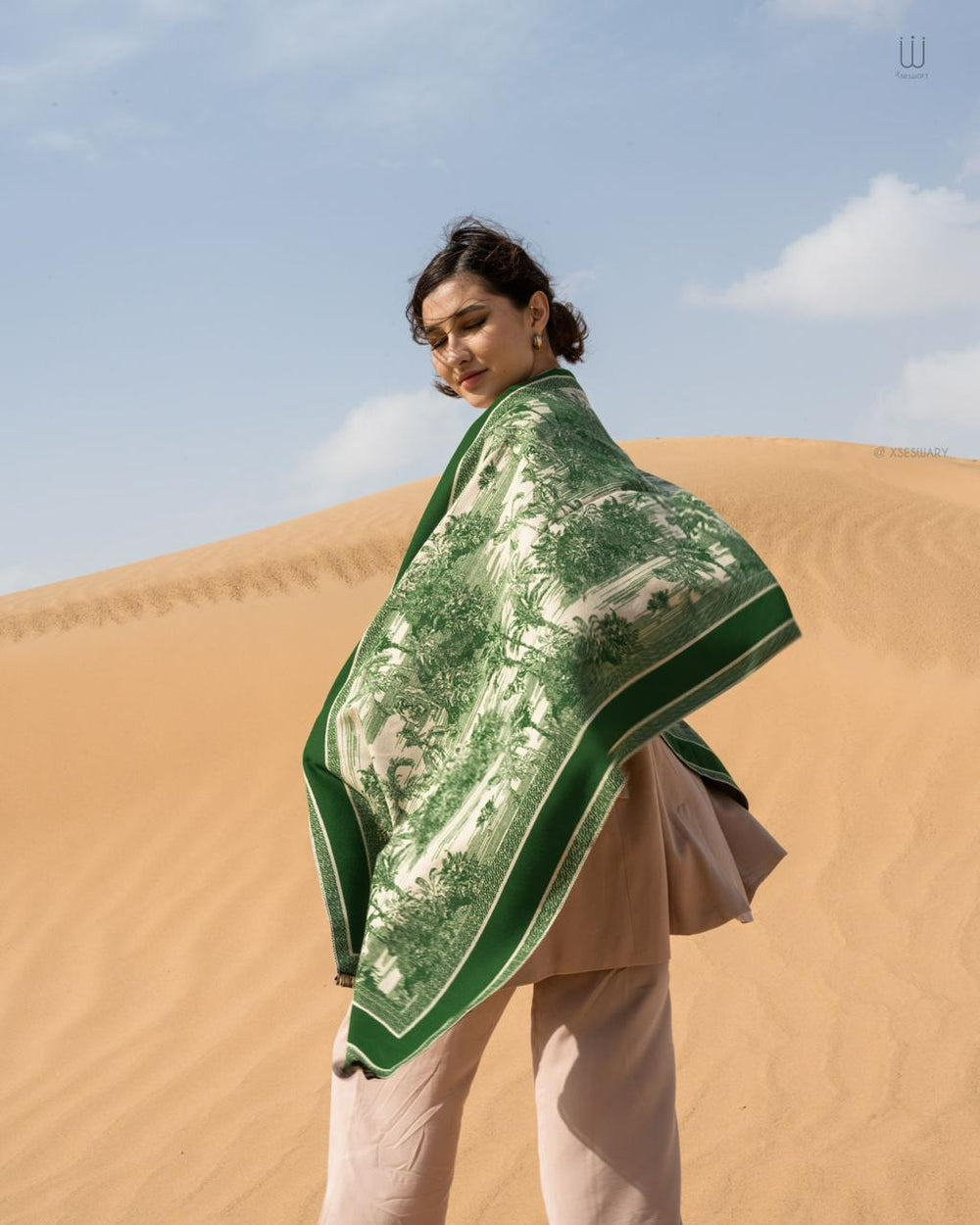 Safari Scarf Green - XSESWARY