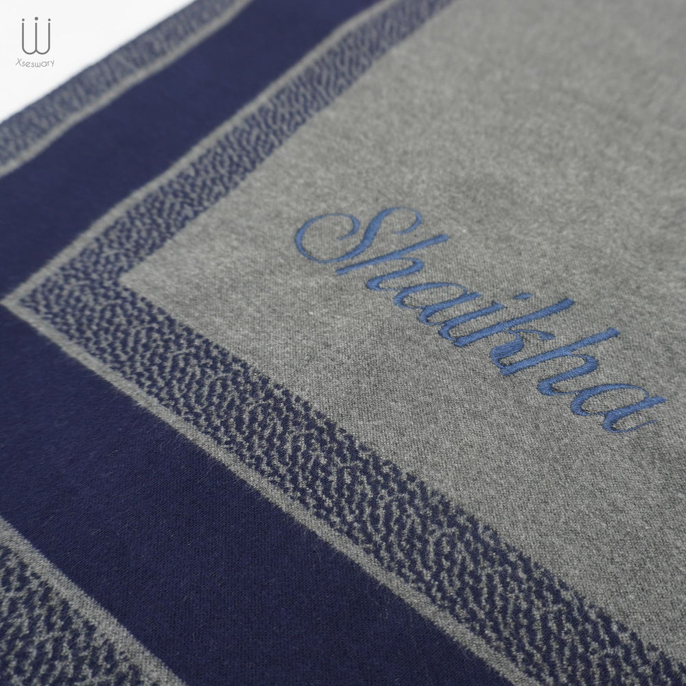 Scarf Gary Line Navy - XSESWARY