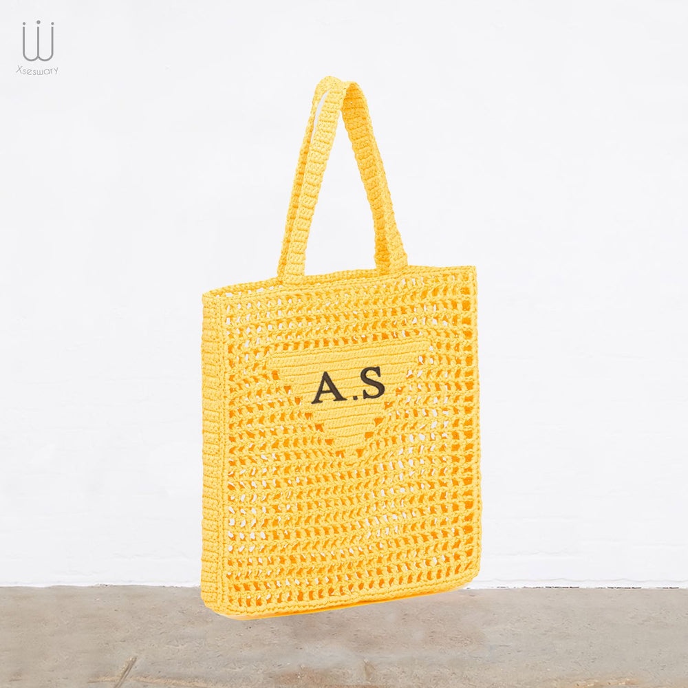 Embroidery Handmade Jote Bag Yellow - XSESWARY