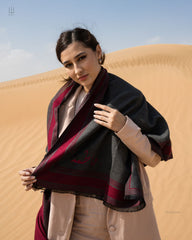 Scarf Dark Line Maroon - XSESWARY