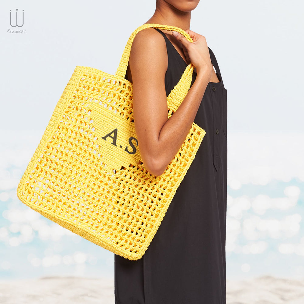 Embroidery Handmade Jote Bag Yellow - XSESWARY