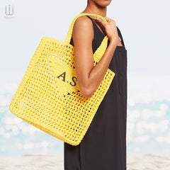 Embroidery Handmade Jote Bag Yellow - XSESWARY